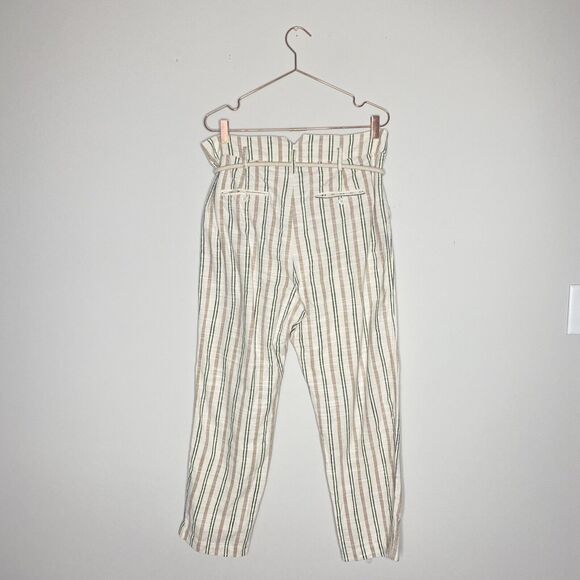Anthropologie Maeve Womens Pants 12 Sutton Tapered Bohemian Striped Lagenlook - Picture 7 of 7